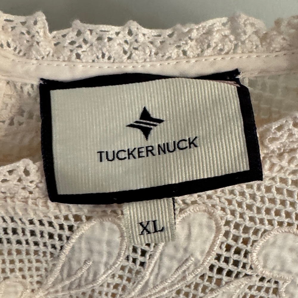 Tuckernuck White Blouse with Elegant Sleeves - Picture 7 of 8